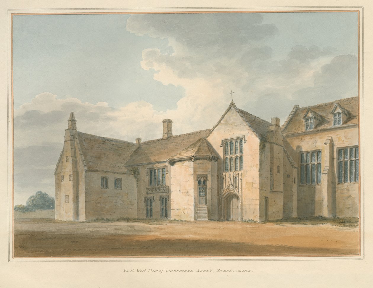 Dorset - Sherborne Manastırı, 1802 by John Buckler