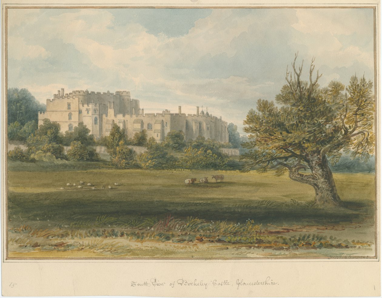 Gloucestershire - Berkeley Kalesi by John Buckler