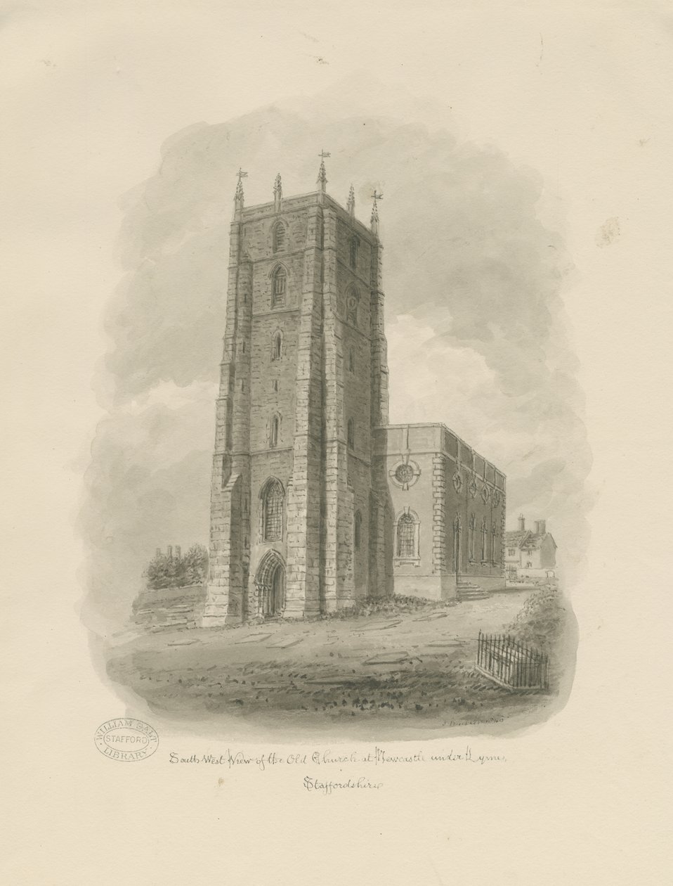 Newcastle-under-Lyme - "Başrahip Aziz Giles" by John Buckler