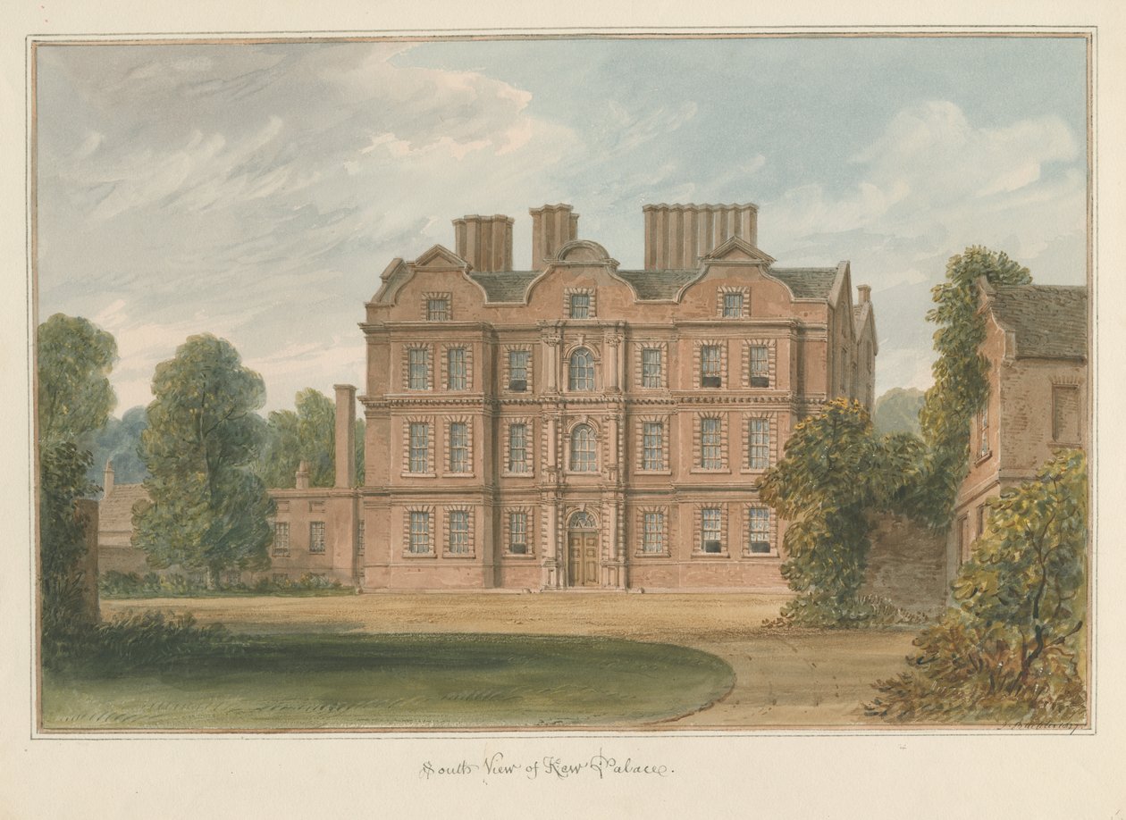 Surrey - Kew Sarayı, 1827 by John Buckler
