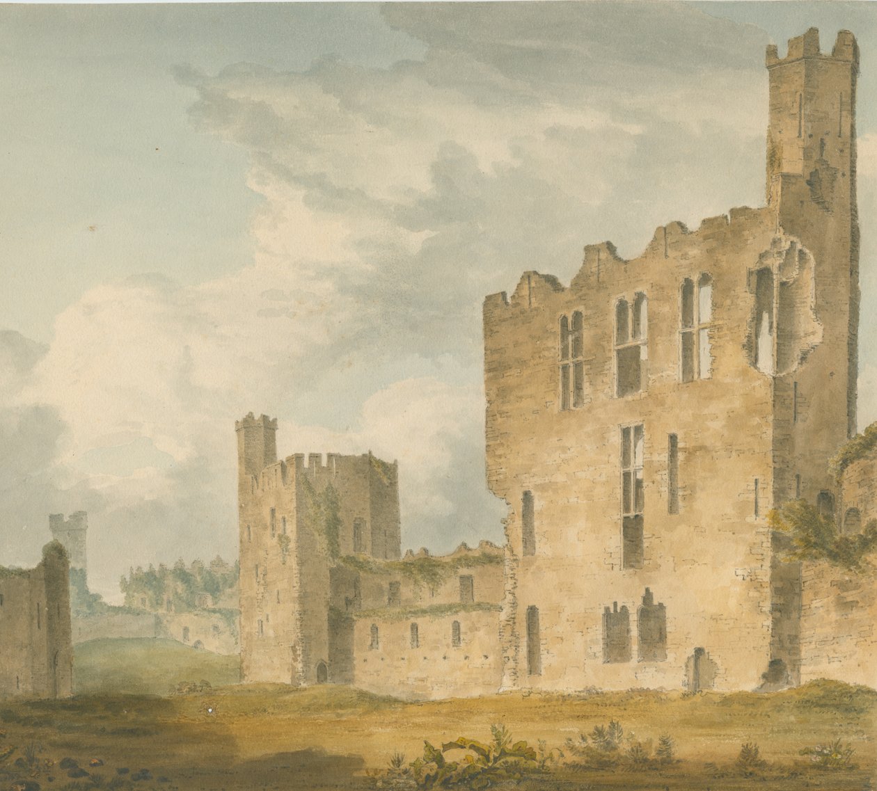 Galler - Carnarvonshire - Conway Kalesi, 1800 by John Buckler