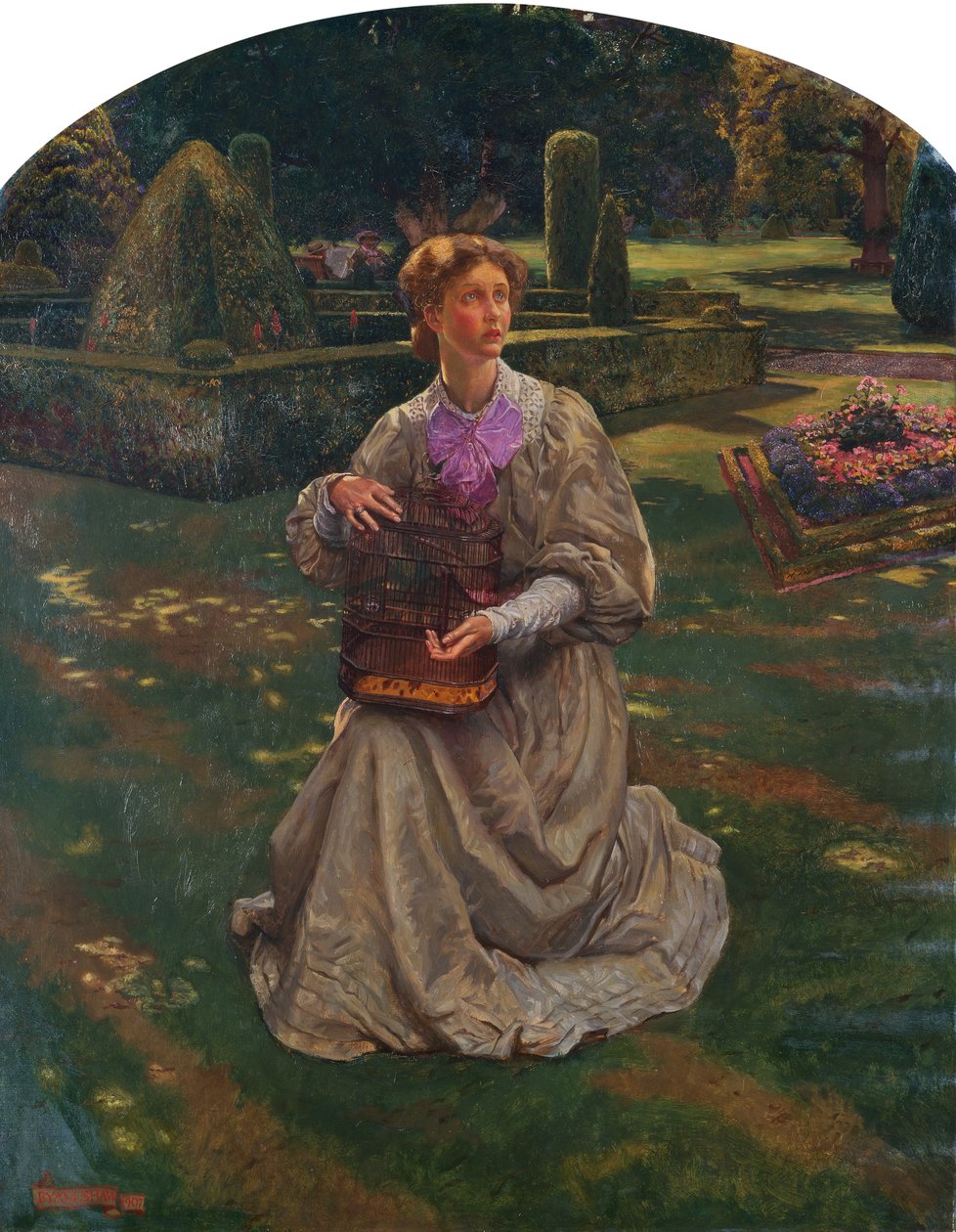 Kafesteki Kuş by John Byam Liston Shaw