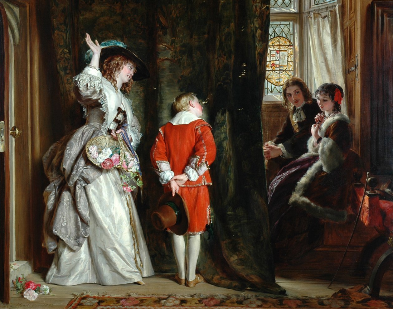 Gözetleme için ödeme, 1872 by John Callcott Horsley