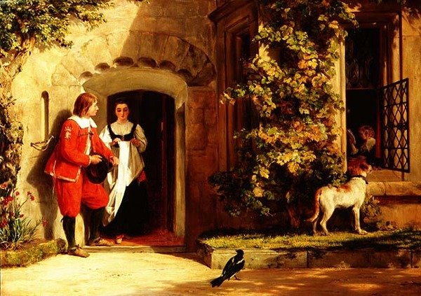 Bir cevap beklemek by John Callcott Horsley