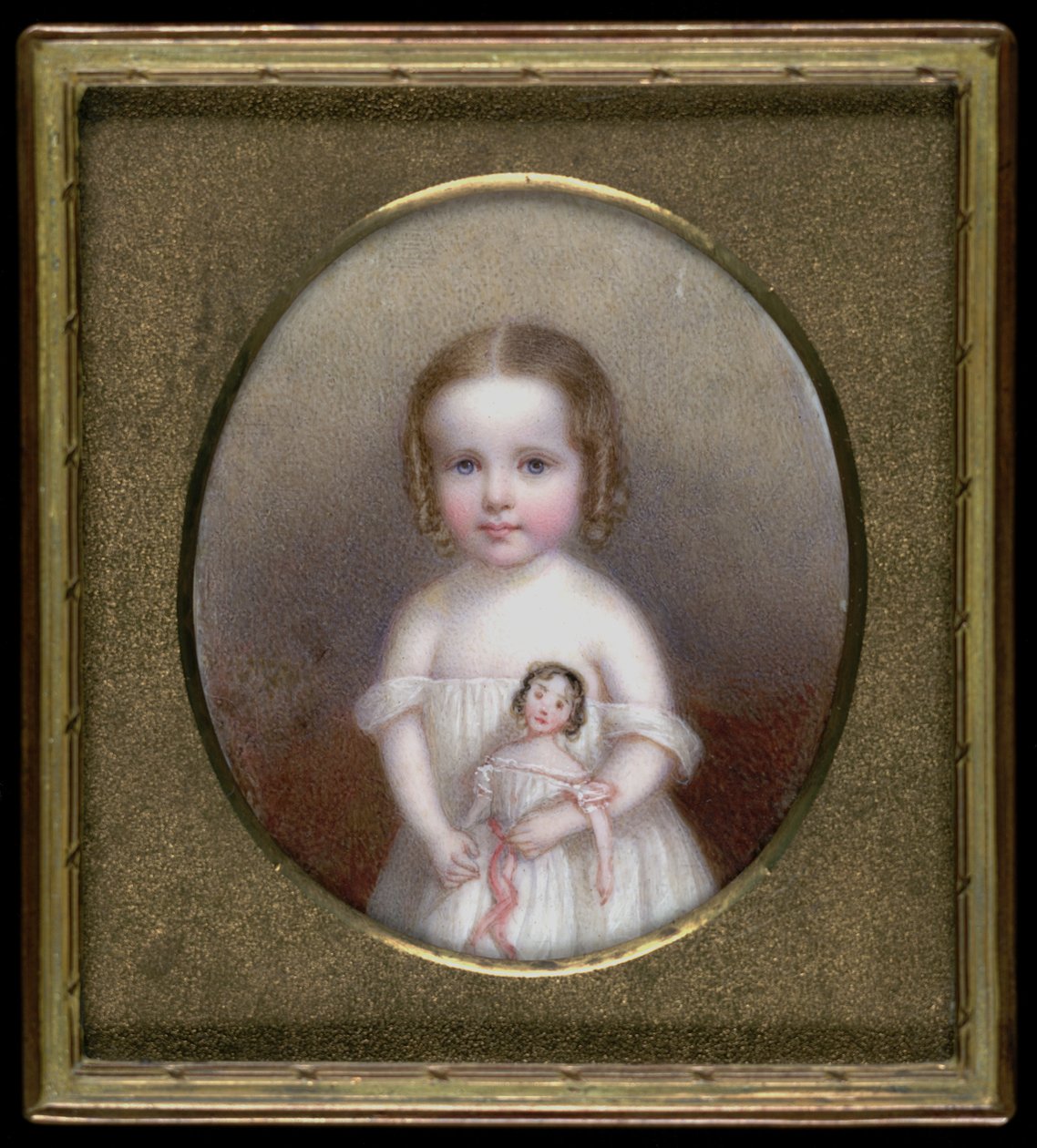 Oyuncak Bebekli Küçük Kız, ca. 1854. by John Carlin