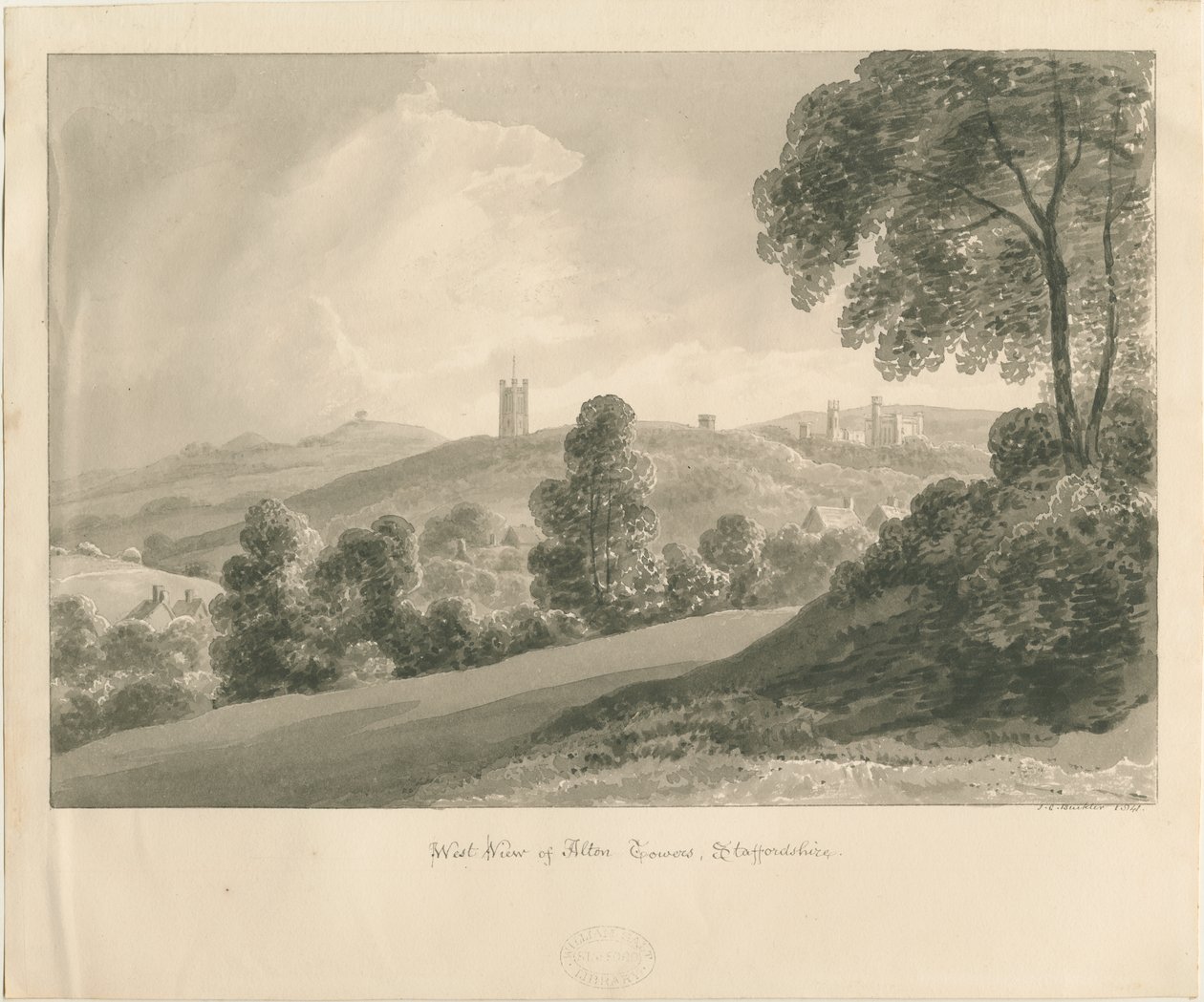 Alton "Manastırı" by John Chessell Buckler