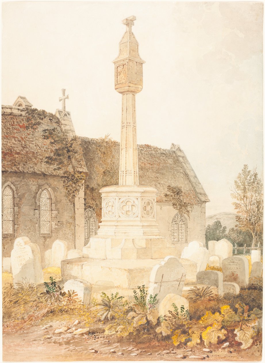 Kilise Mezarlığındaki Anıt by John Chessell Buckler