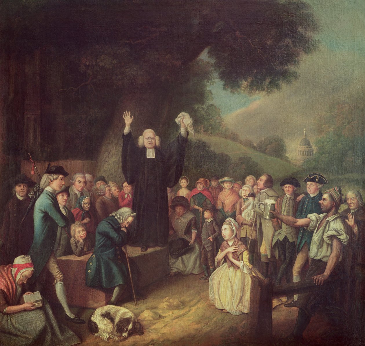 George Whitefield vaaz ediyor by John Collet