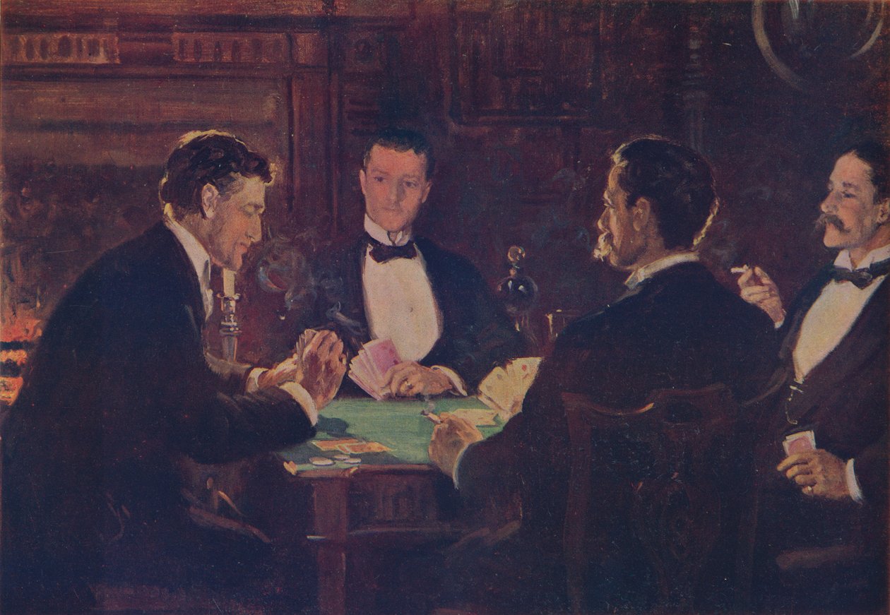 Whist Oyuncuları, c1900, c1915 by John Collier