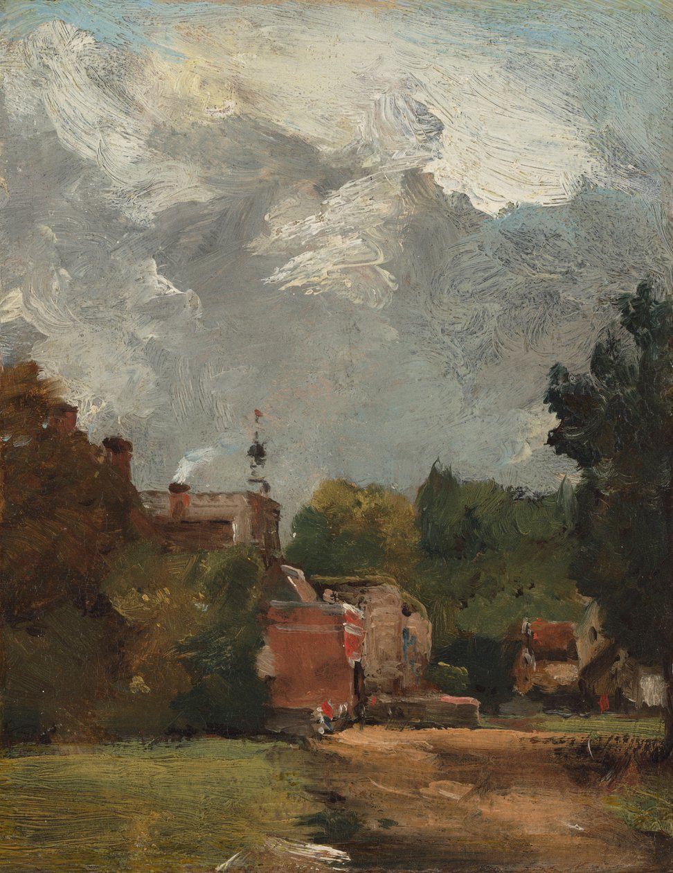Doğu Bergholt Kilisesi by John Constable