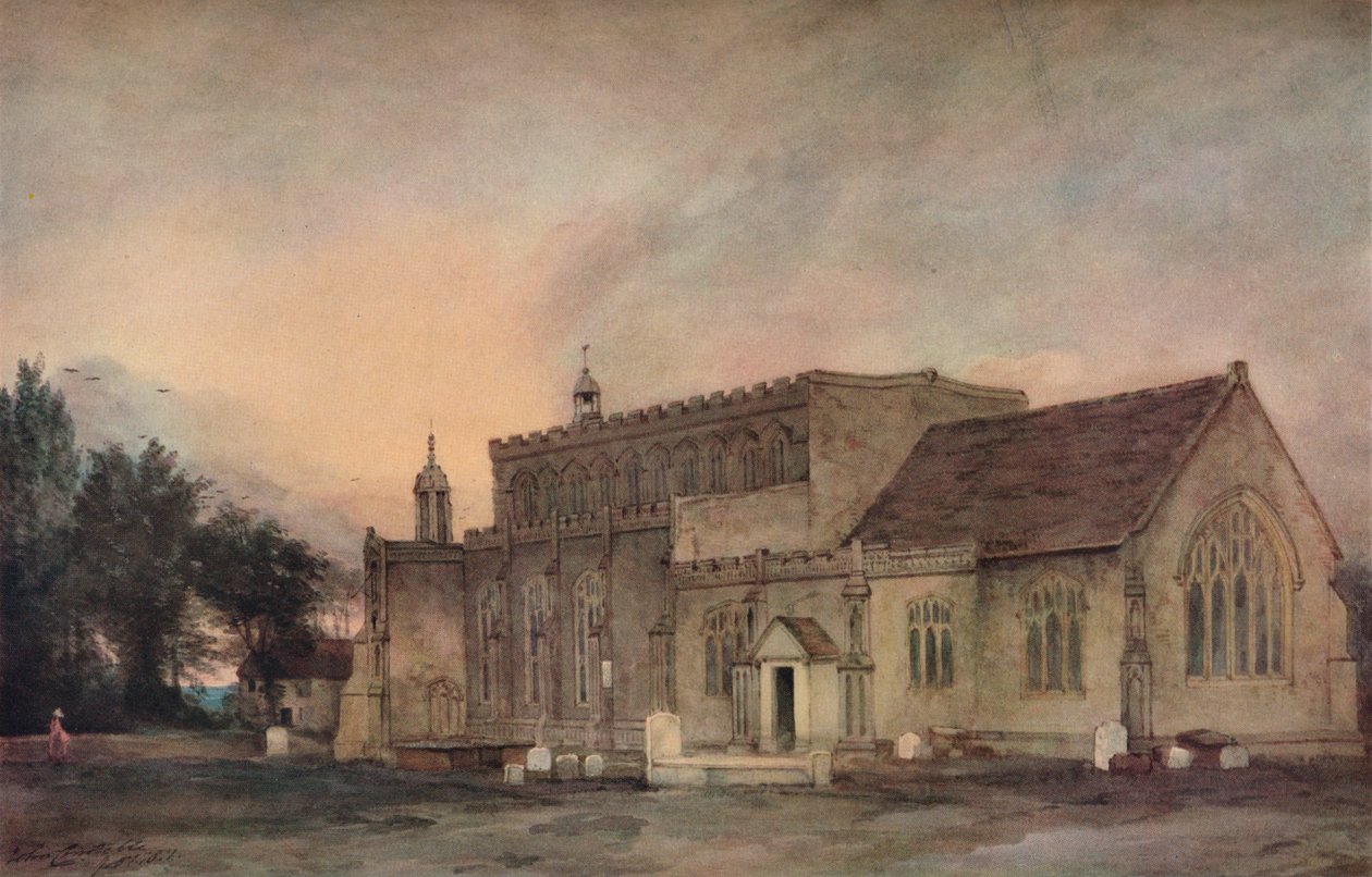 Güneydoğudan Doğu Bergholt Kilisesi, 1811 by John Constable