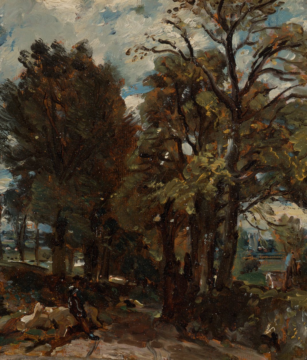 Fen Lane, Doğu Bergholt, yak. 1811 by John Constable