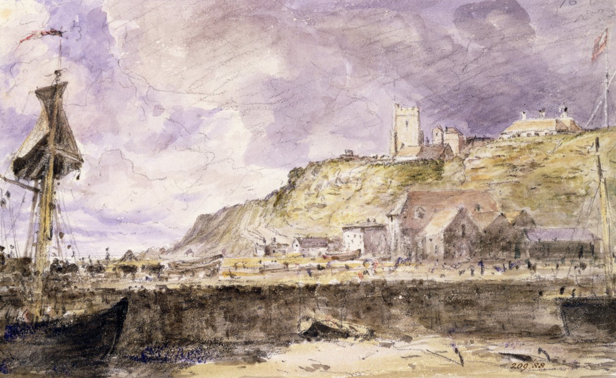 Folkestone Limanı, 1833 (wc) by John Constable