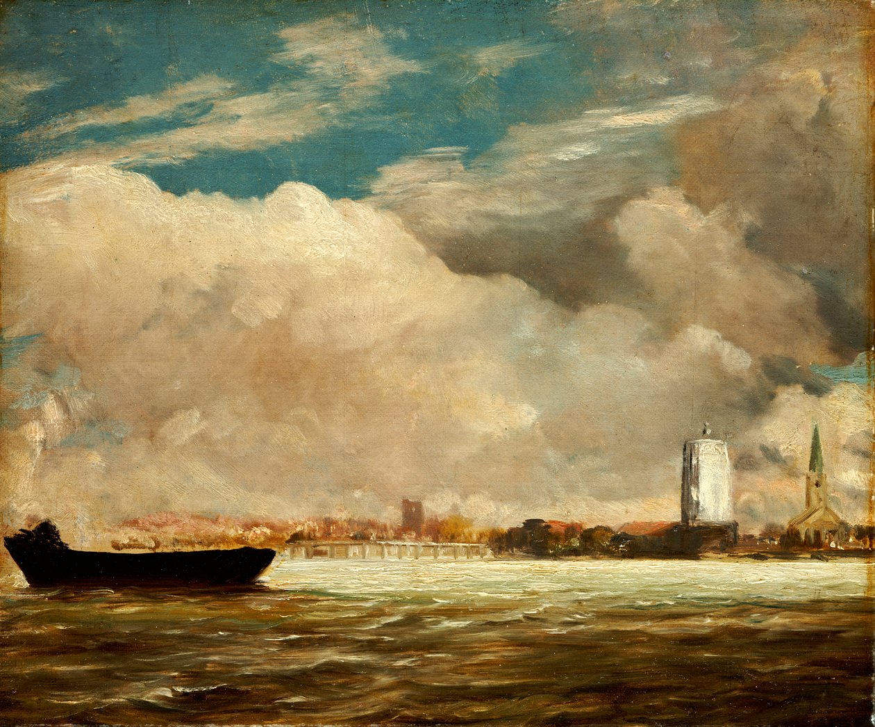 Battersea Köprüsü yakınlarındaki Thames Nehri