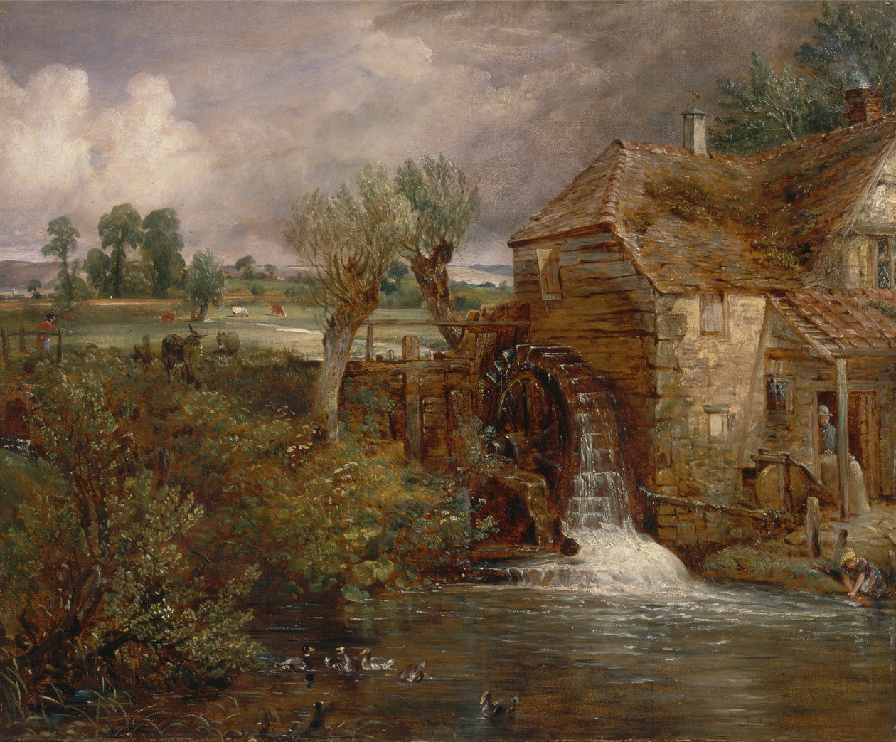 Parham Mill, Gillingham, yak. 1826. by John Constable
