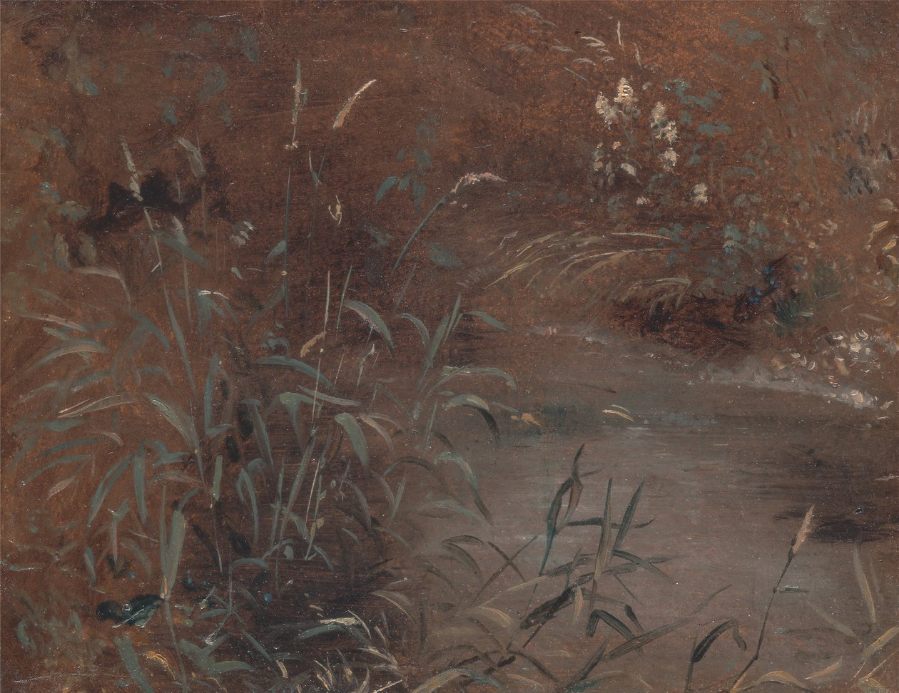 Havuz kenarında koşar, ca. 1821. by John Constable