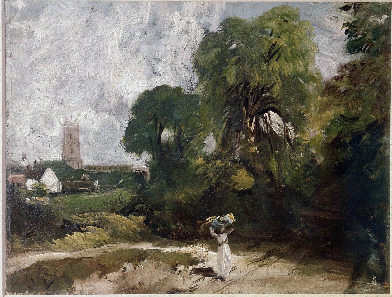 Stoke-by-Nayland (tuval üzerine yağlı boya, 1830 dolayları) by John Constable