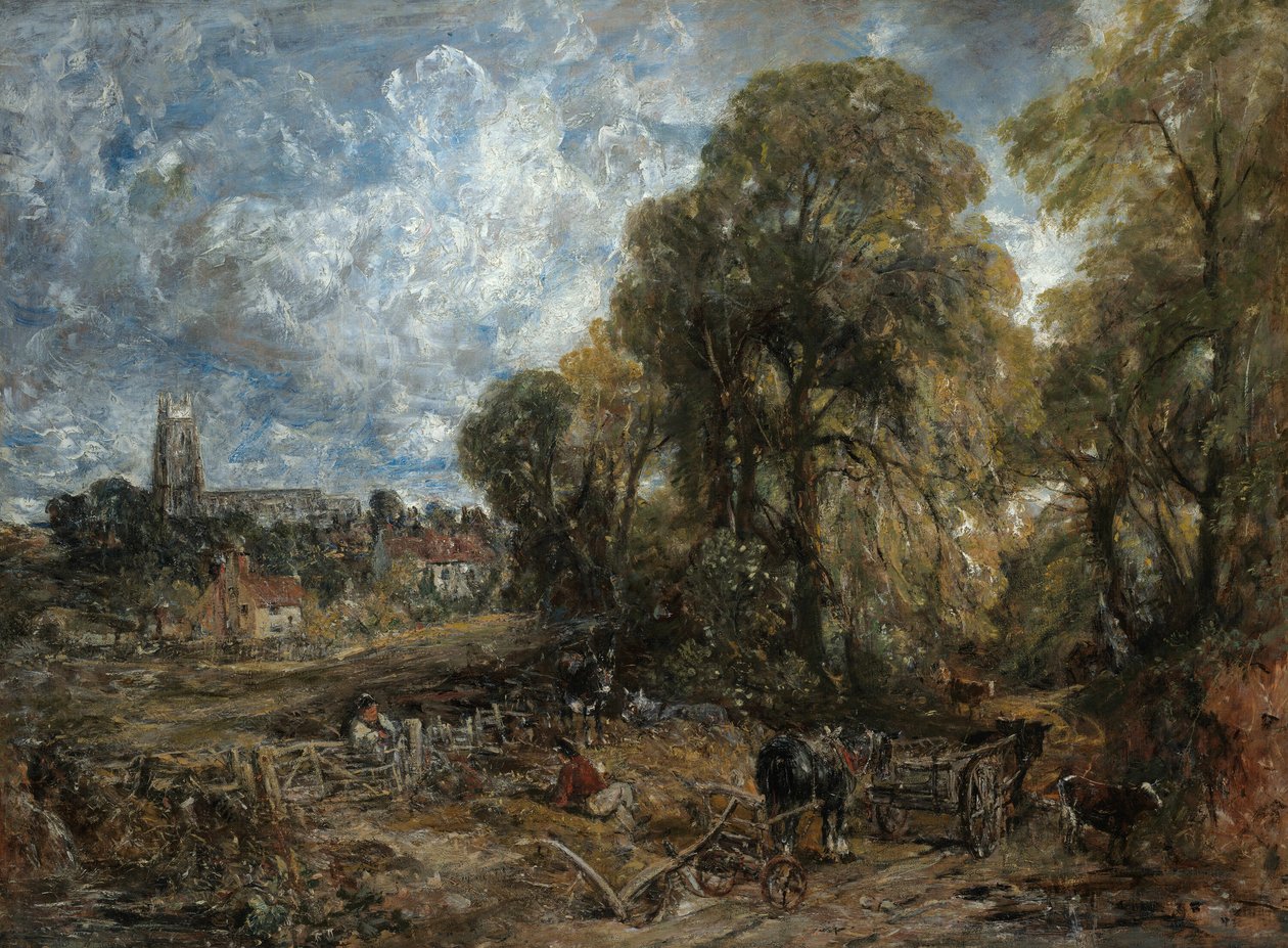 Stoke-by-Nayland, 1836. by John Constable