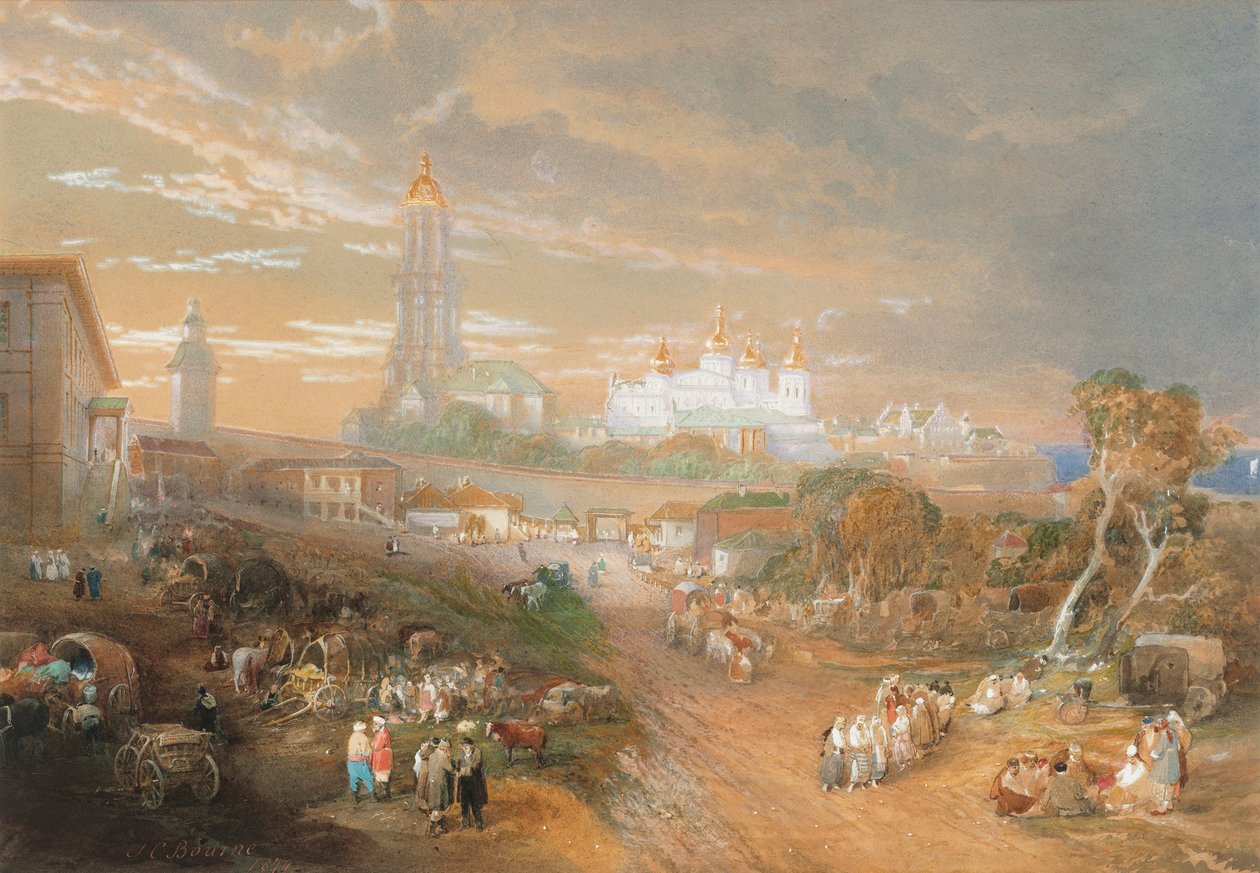 Kiev Pechersk Lavra, 1874. by John Cooke Bourne