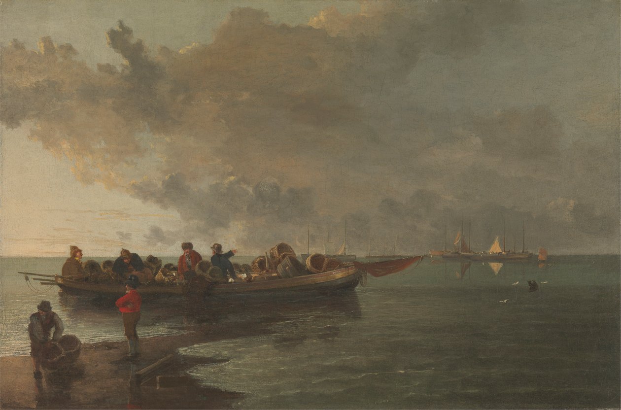Yaralı Bir Askerle Bir Mavna by John Crome