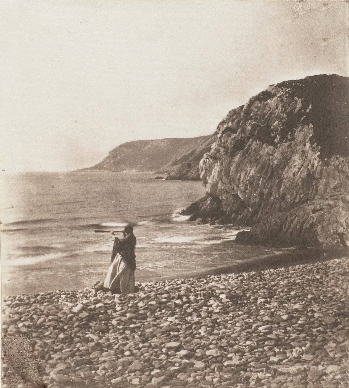 Rüzgarlar ve Dalgalar, 1853-56. by John Dillwyn Llewelyn