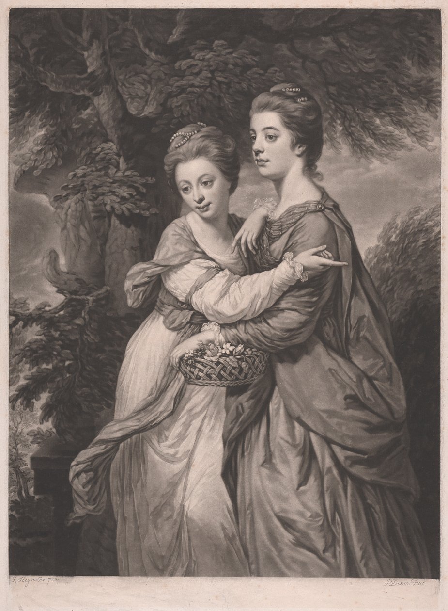 Bayan Emma ve Bayan Elizabeth Crewe by John Dixon