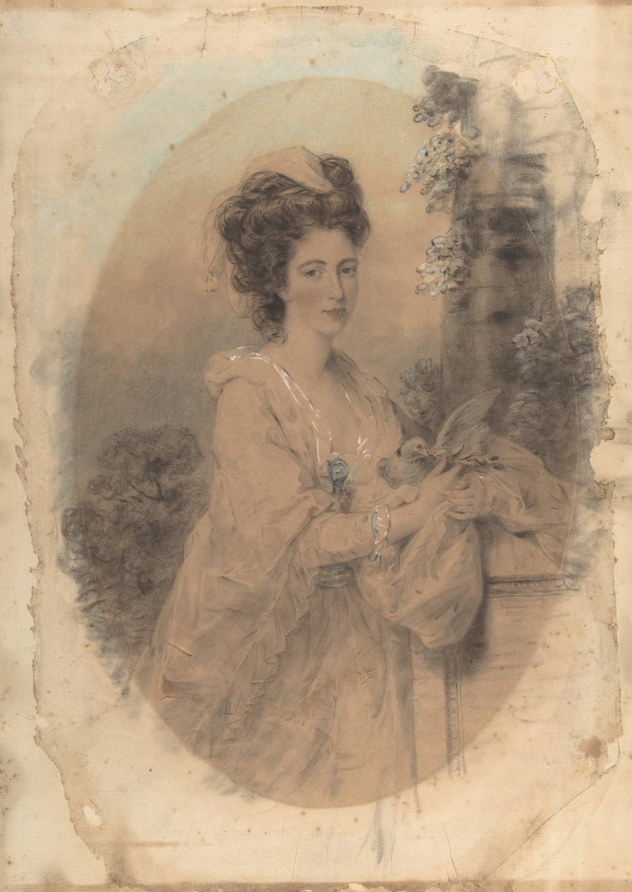 Isabella Hunter, Sanatçının Kuzeni, 1781. by John Downman
