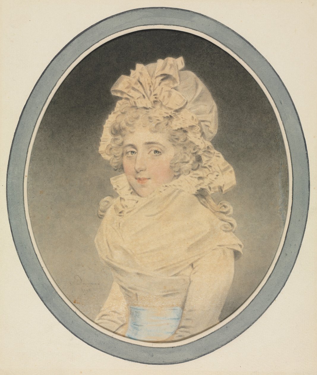 Leydi Caroline Wrottesley, 1792. by John Downman