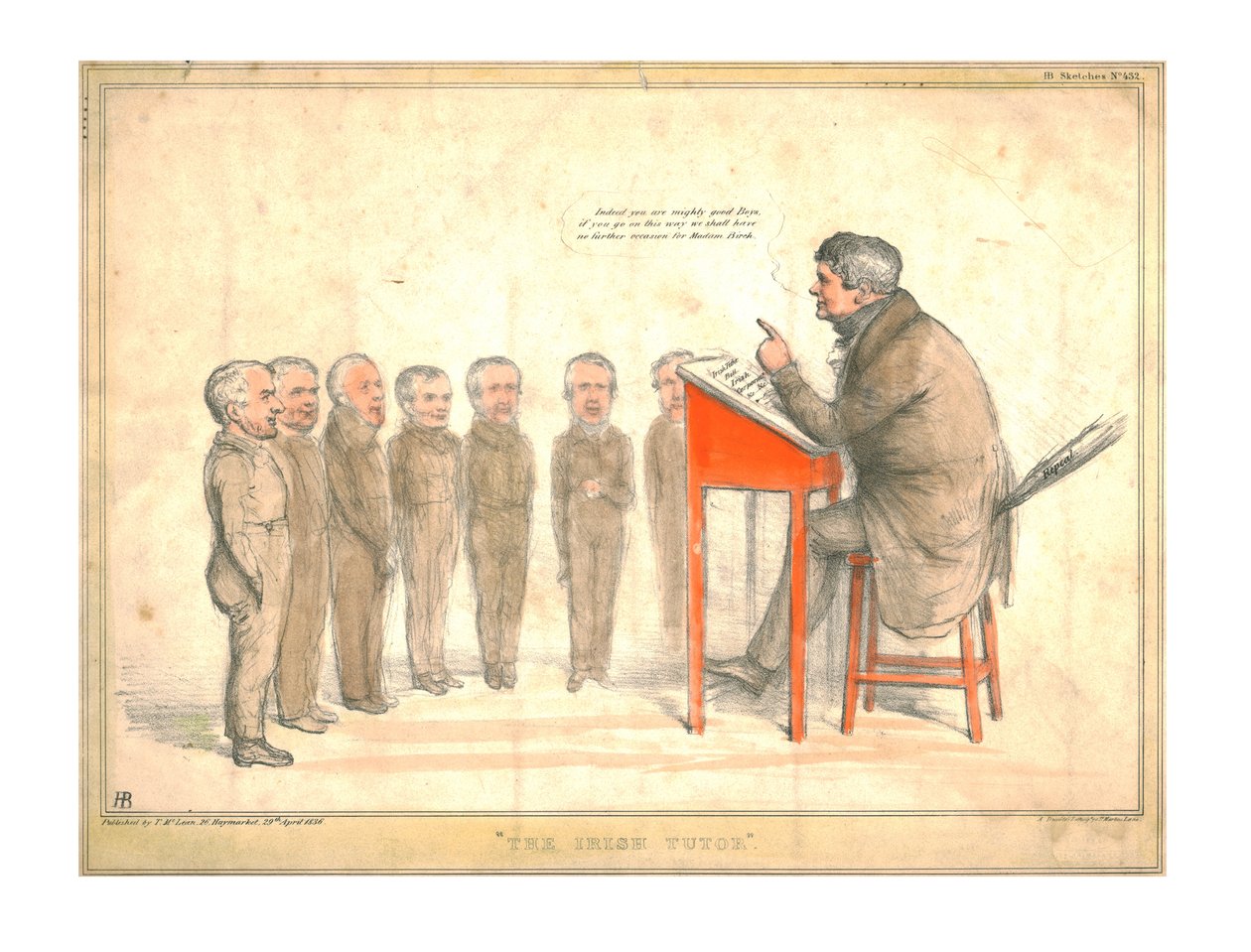 İrlandalı Öğretmen, 1836. by John Doyle