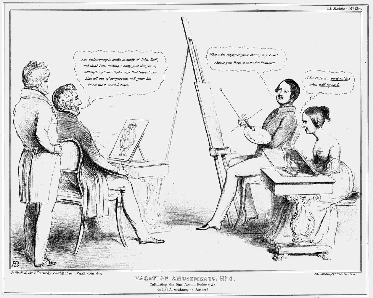 Tatil Eğlenceleri No 4, 1840 by John Doyle