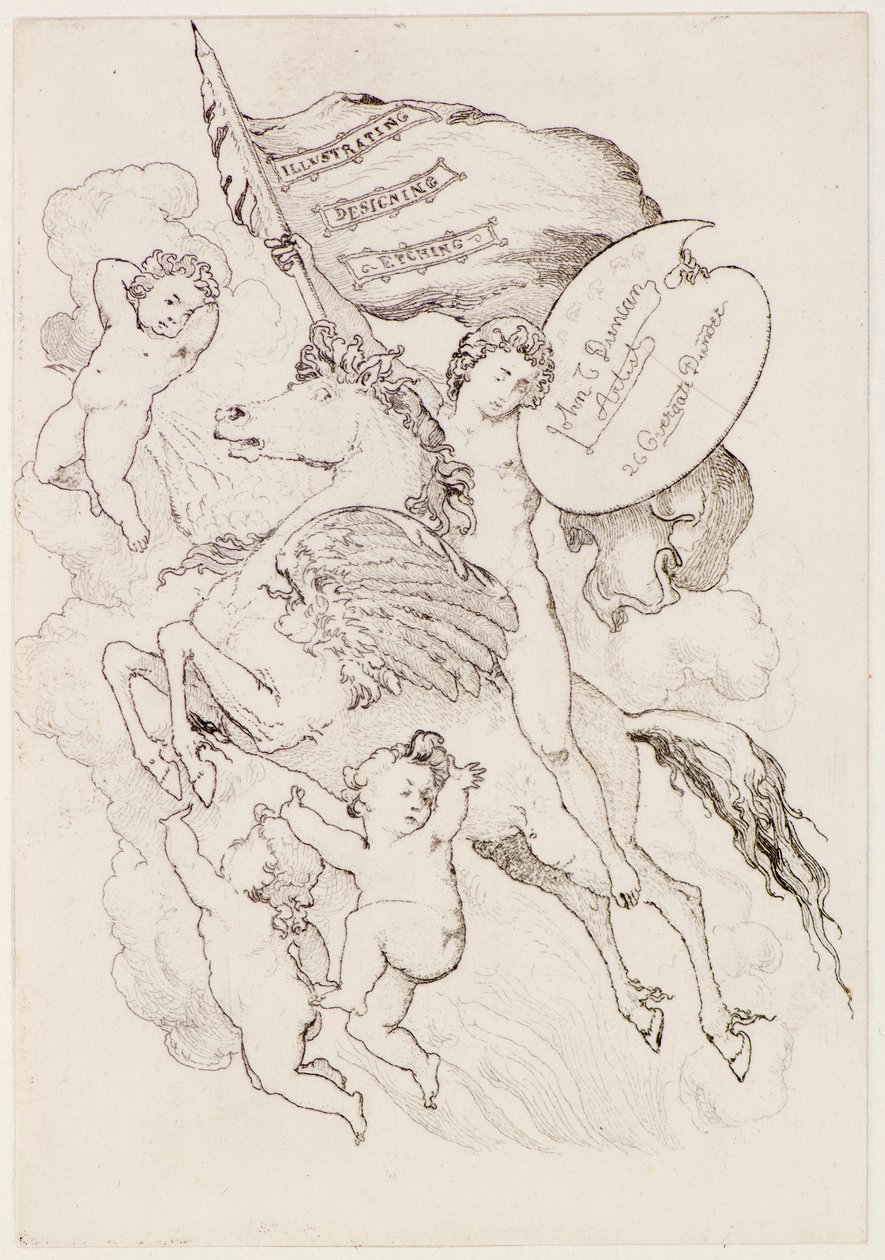 Uçan At (gravür) by John Duncan