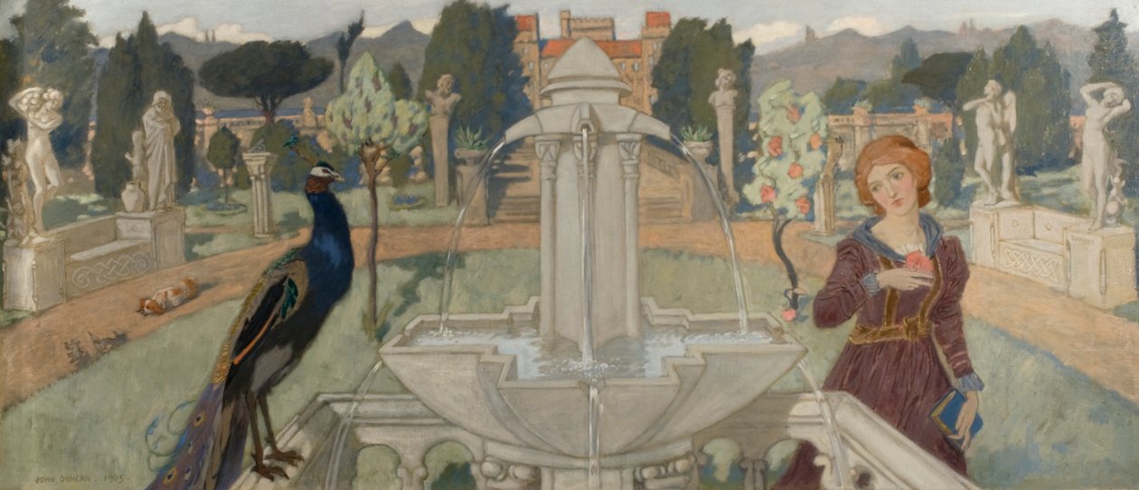 tavus kuşu ve çeşme by John Duncan