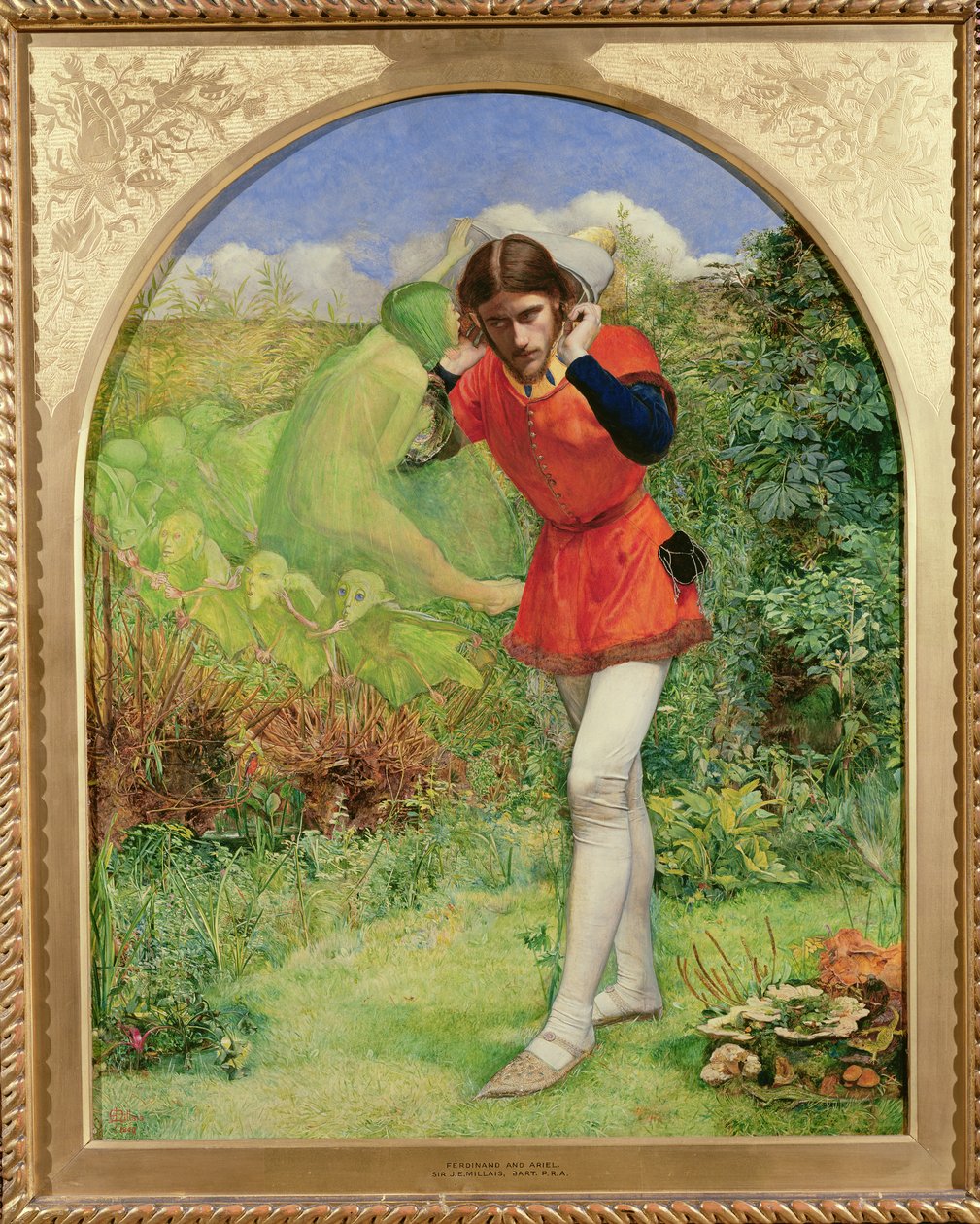 Ferdinand, Ariel Tarafından Çekildi, 1849-50 by John Everett Millais