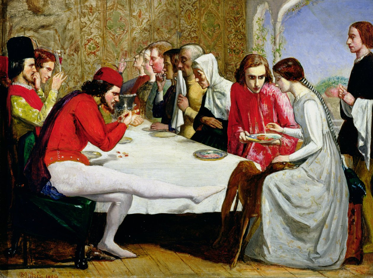 Lorenzo ve Isabella, 1849 by John Everett Millais