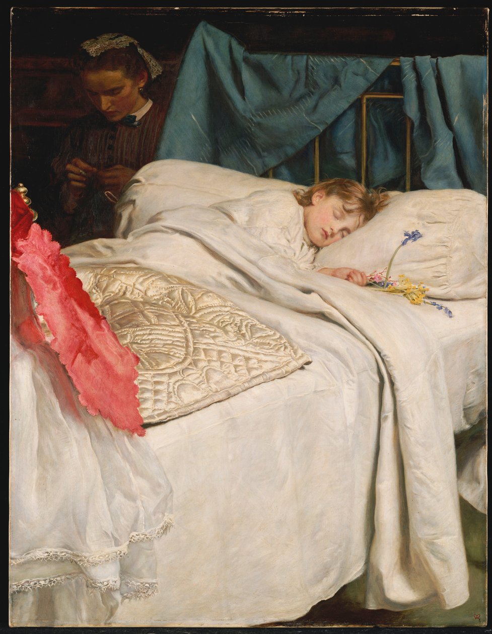 Uyku, yaklaşık 1865 by John Everett Millais