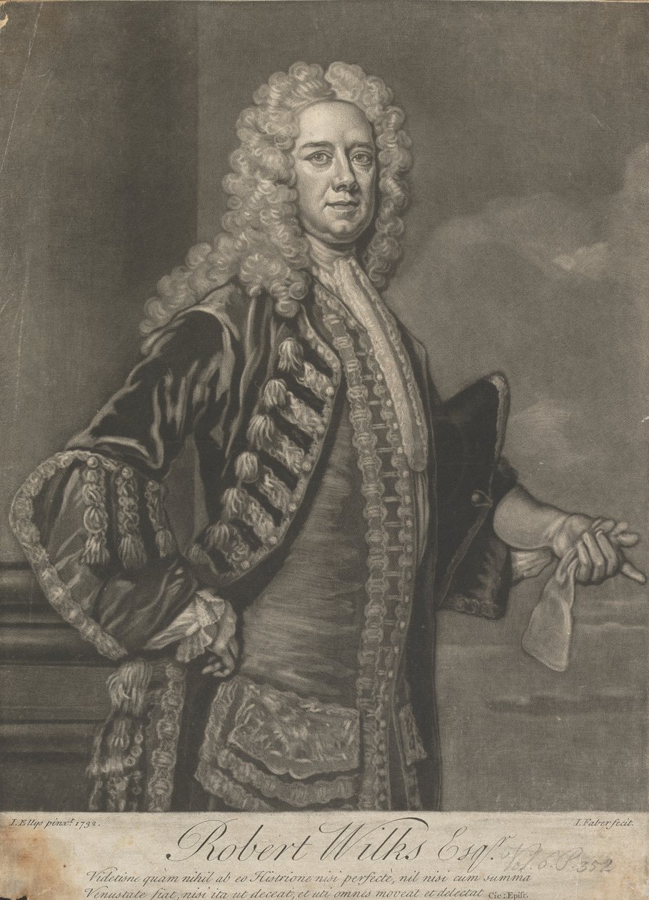 Robert Wilks Av. by John Faber the younger
