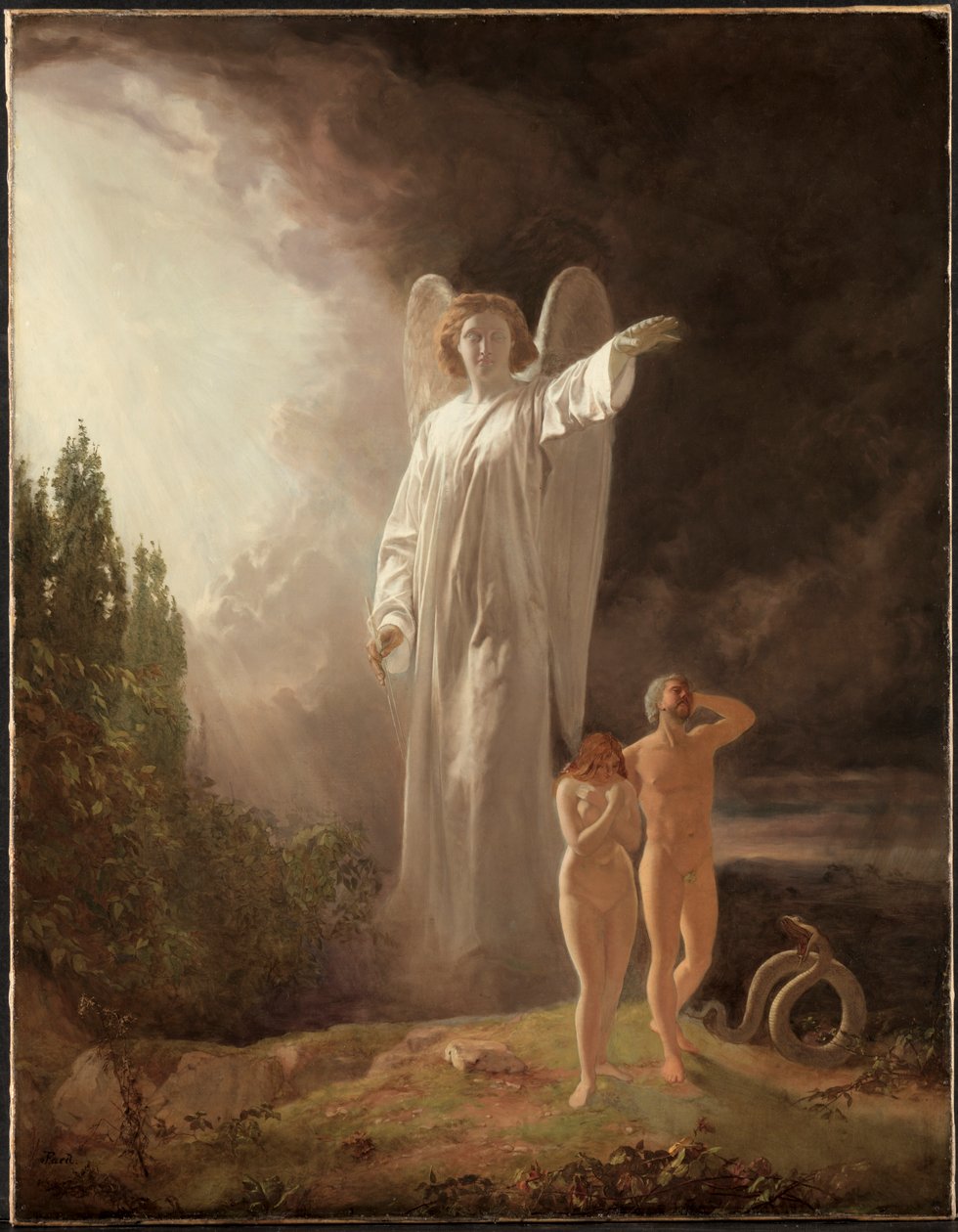 Adem ve Havva'nın kovulması by John Faed