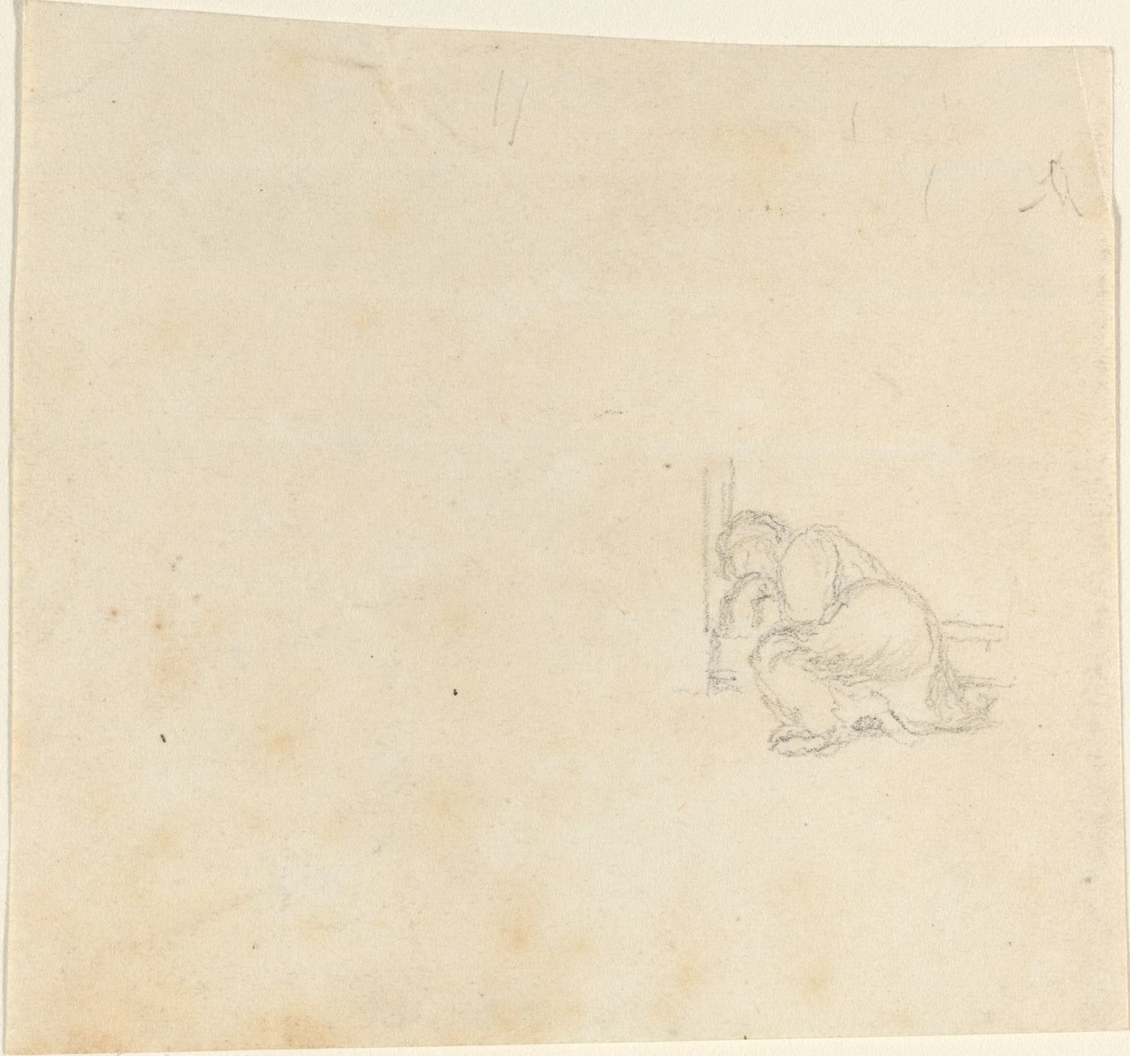 Kapıda Uyuyan Figür by John Flaxman