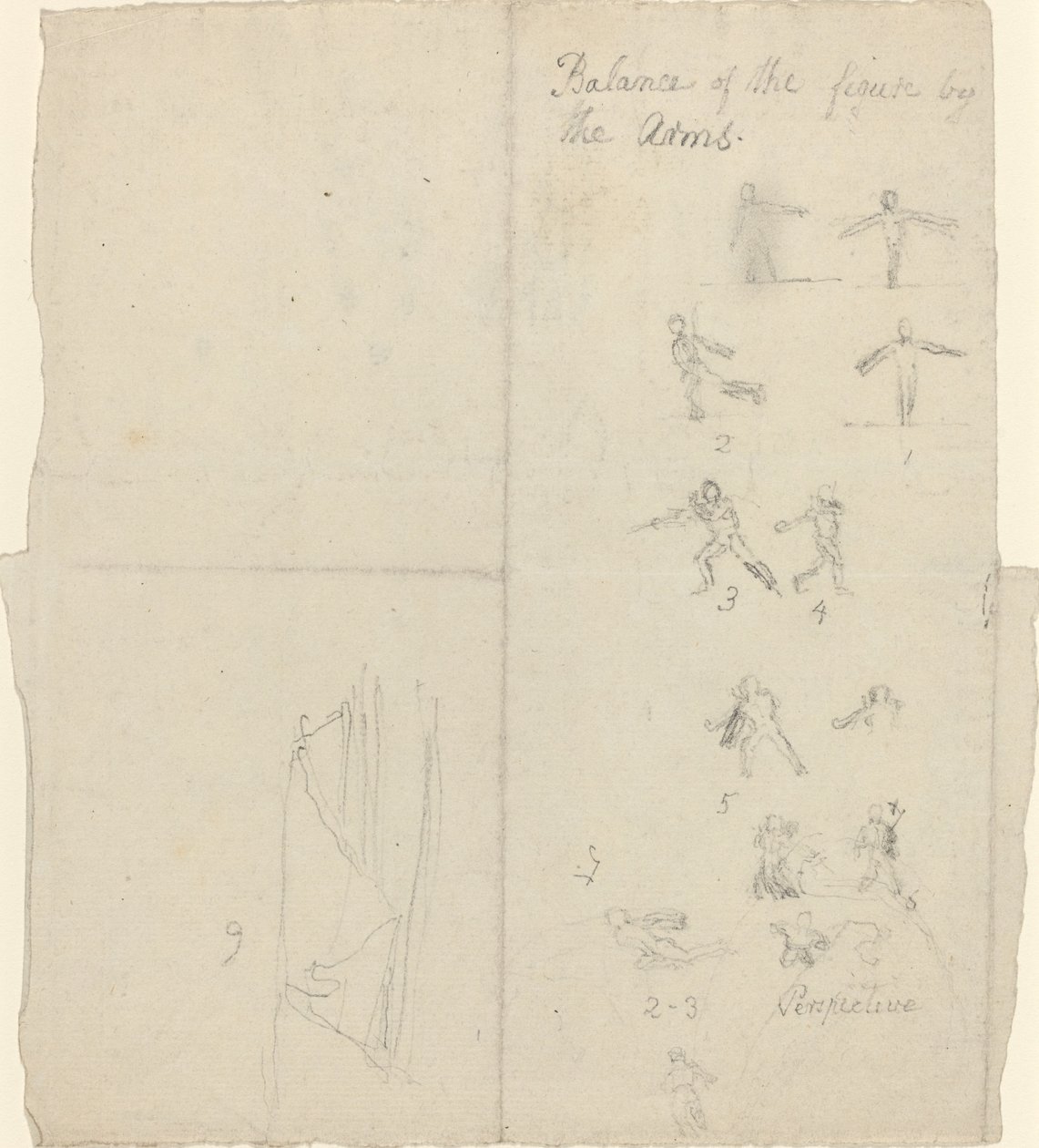 Dengeyi ve Perspektifi Gösteren Şekiller [recto] by John Flaxman