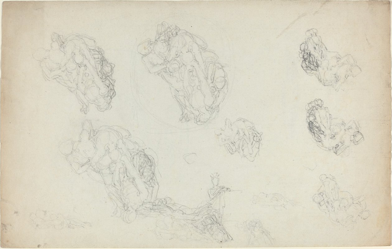 Çalışma Sayfası [recto ve verso] by John Flaxman