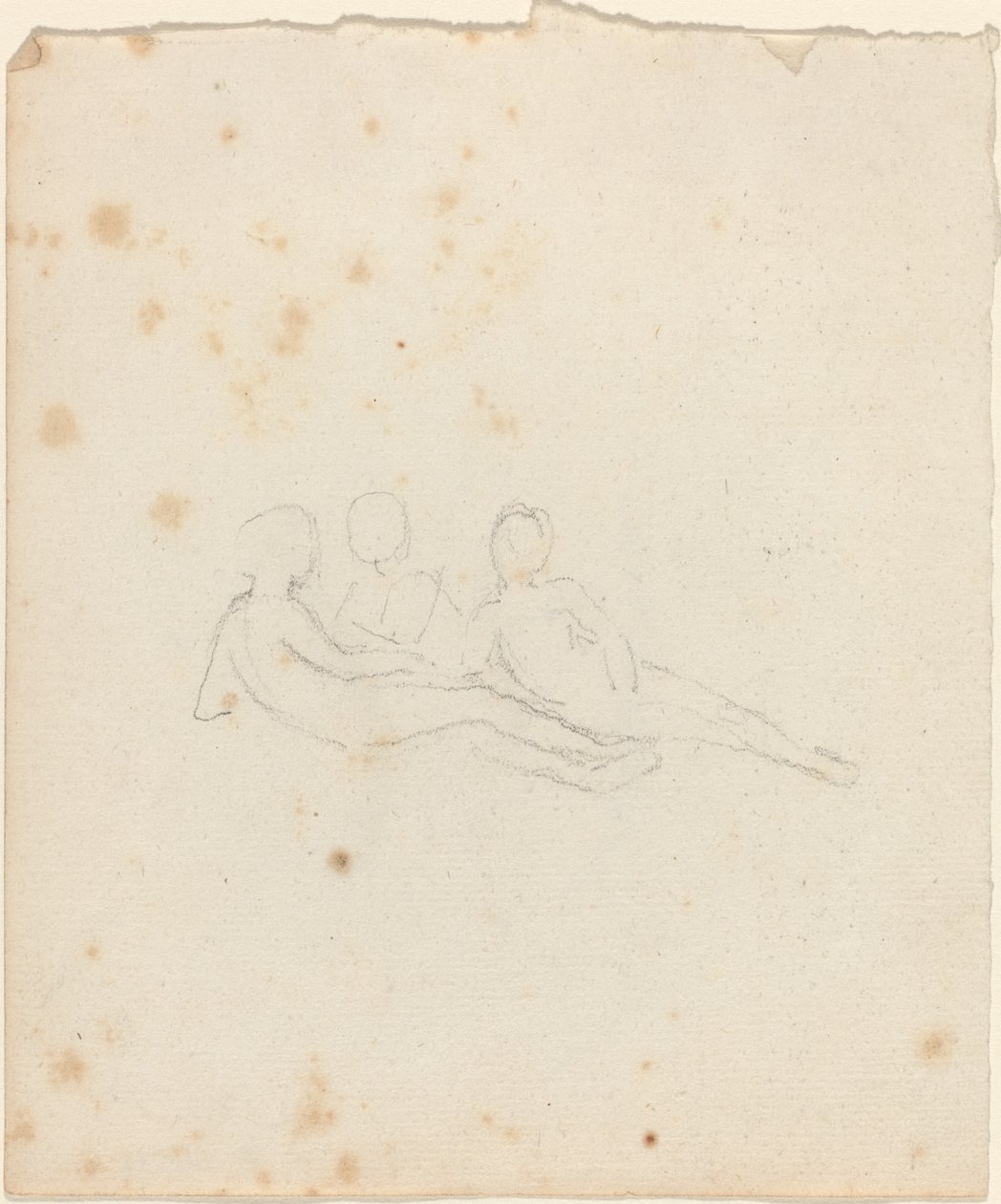 Üç Yatan Kadın Figürü by John Flaxman