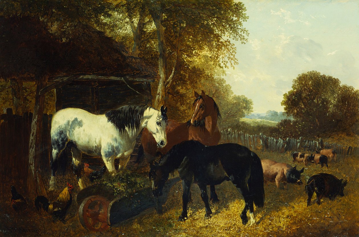 Bir Çiftlik Sahnesi by John Frederick Herring Junior
