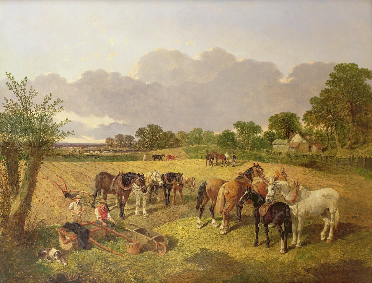 Dinlenme Pulluk Takımı by John Frederick Herring Senior
