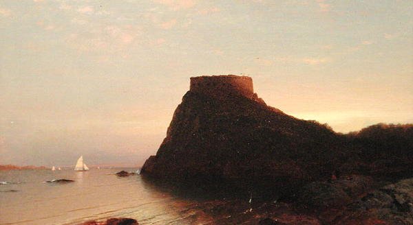 Fort Dumpling, Rhode Island by John Frederick Kensett