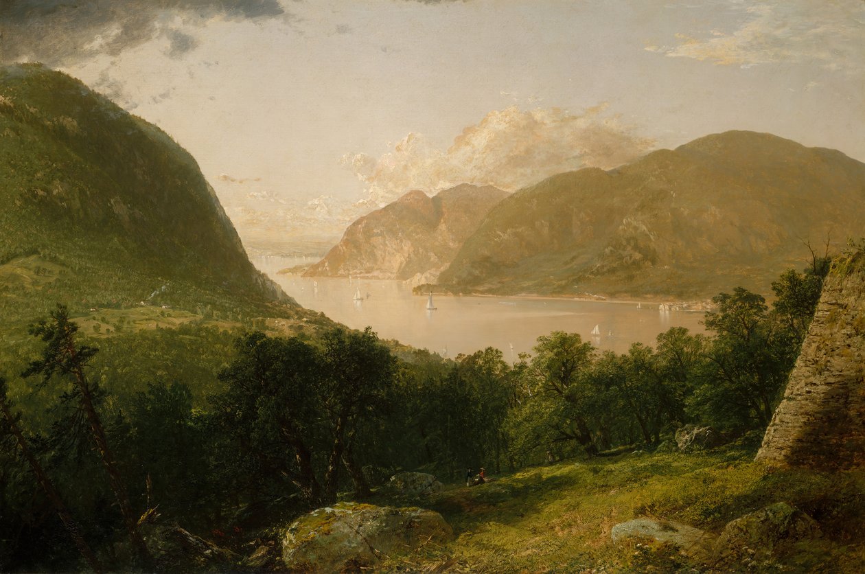 Hudson Nehri Sahnesi, 1857. by John Frederick Kensett