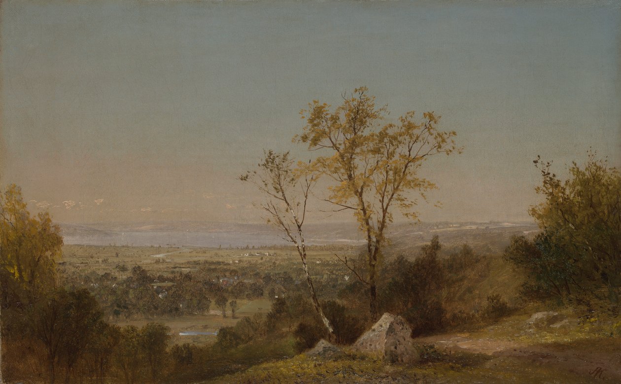 Champlain Gölü by John Frederick Kensett
