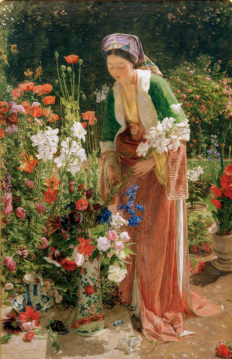 Beis bahçesinde by John Frederick Lewis