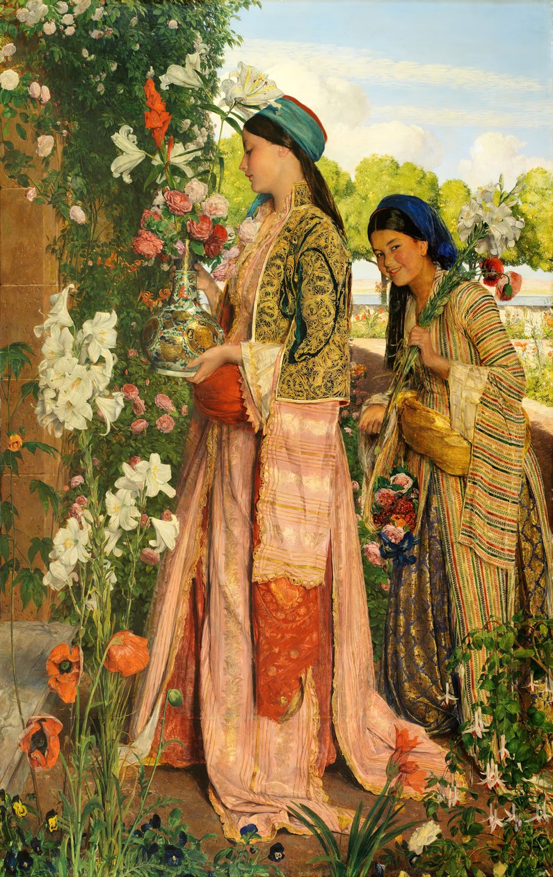 Zambak Auratum, 1871 by John Frederick Lewis