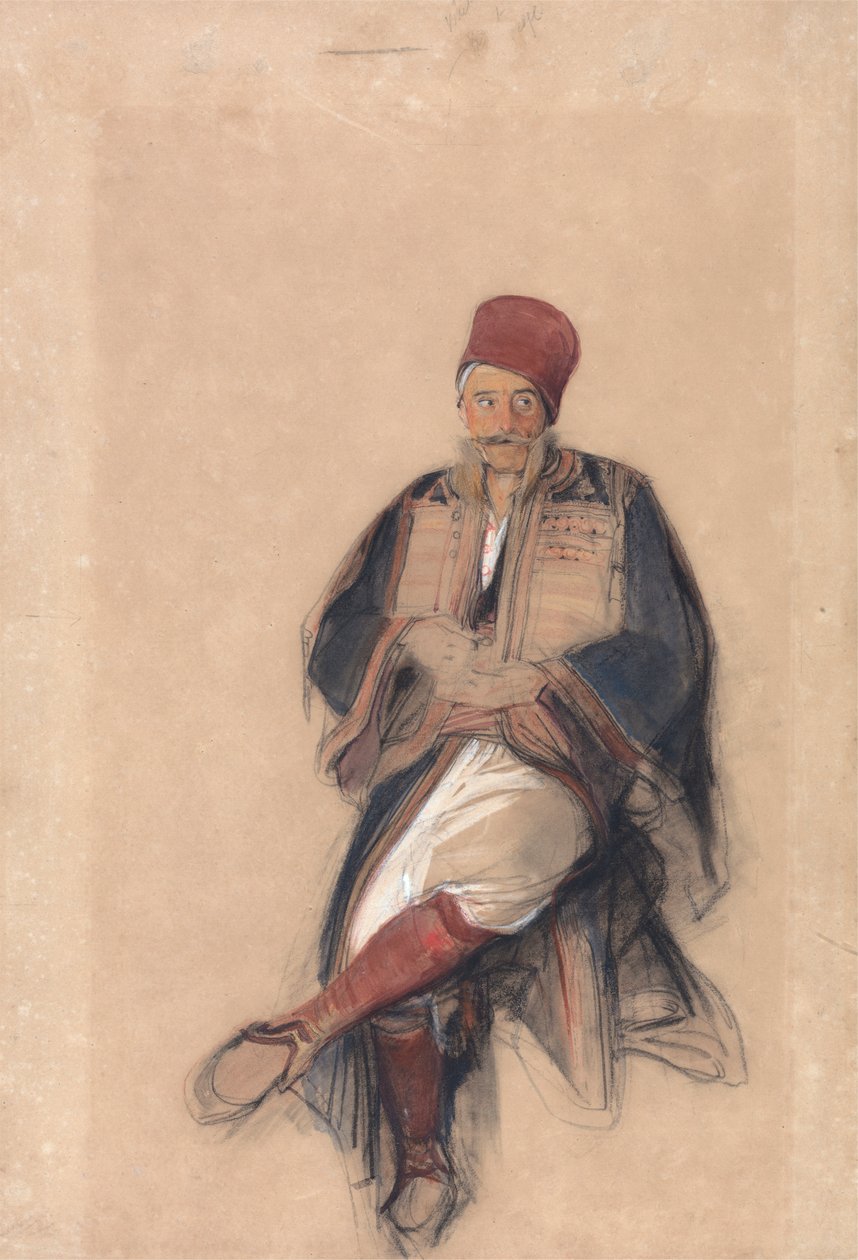 oturan türk by John Frederick Lewis