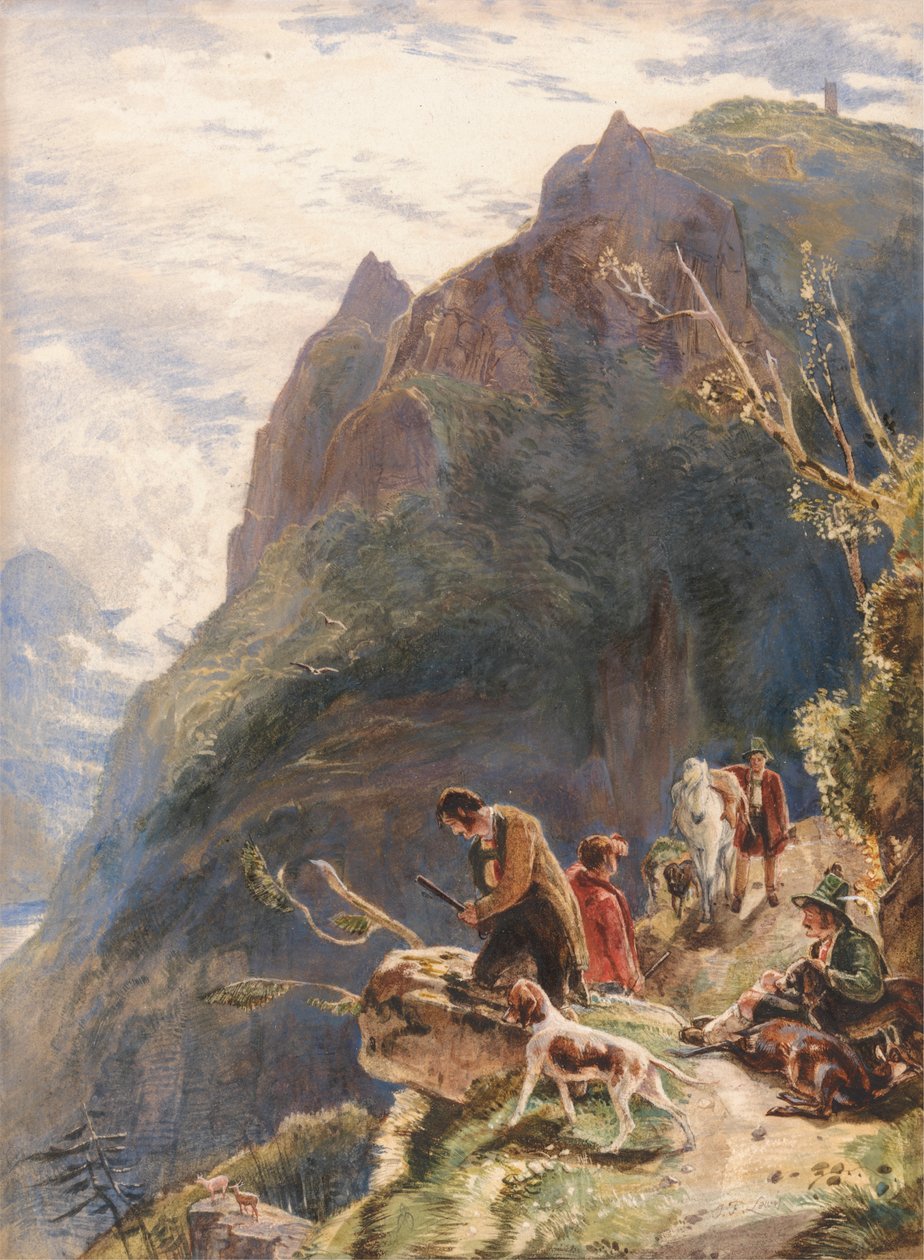 Tirol Avcıları by John Frederick Lewis